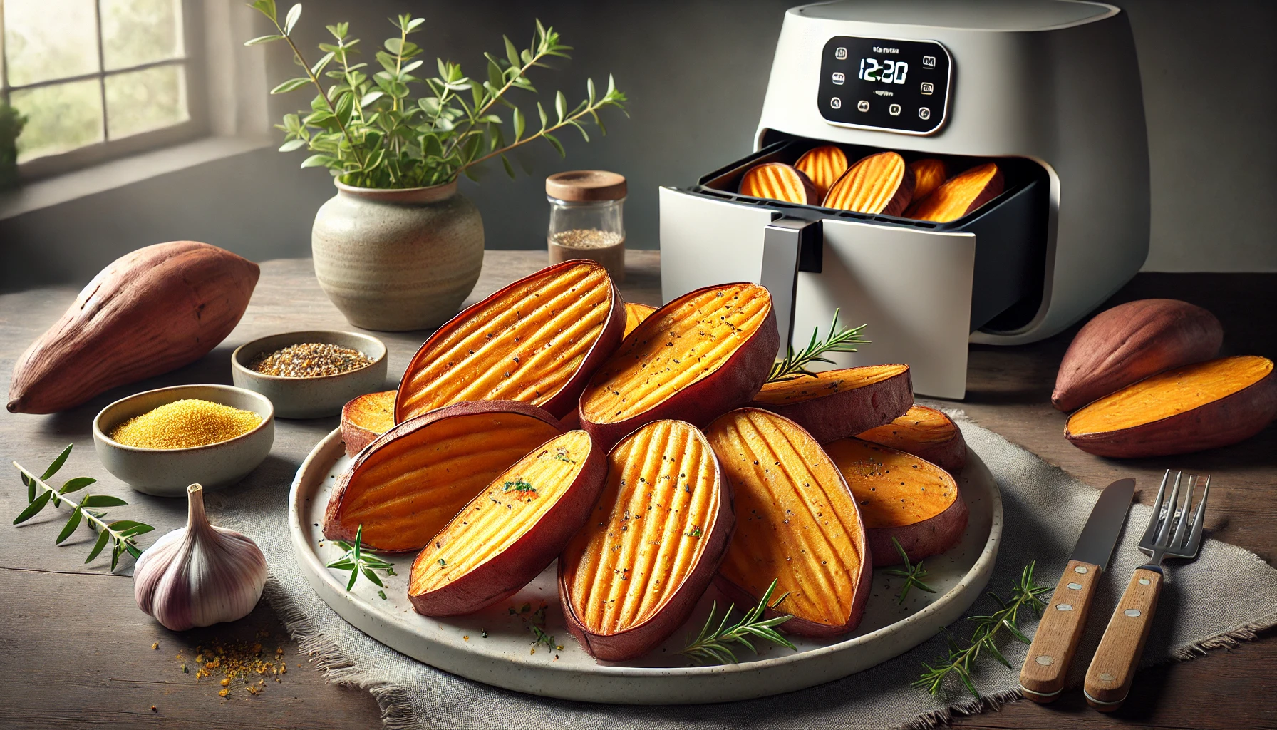 Air Fryer Baked Sweet Potato Recipe
