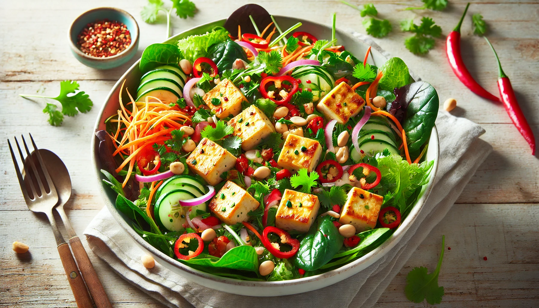 Amazing Crunchy Tofu Salad Recipe