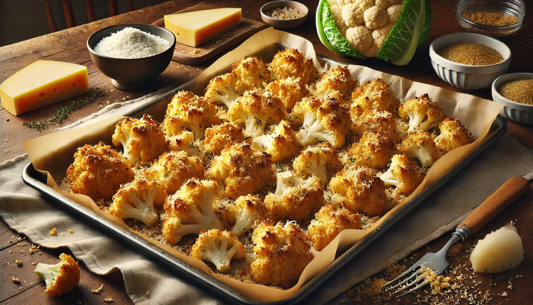 Baked Breaded Cauliflower