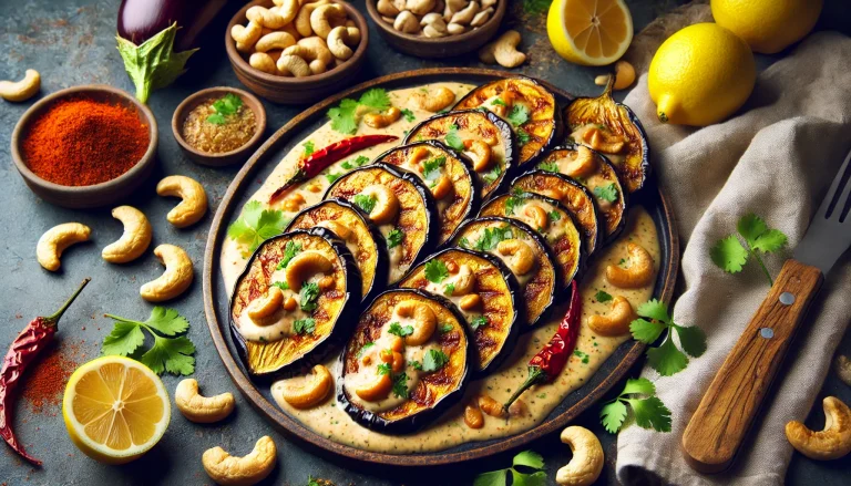Baked Eggplant With Cashews Recipe
