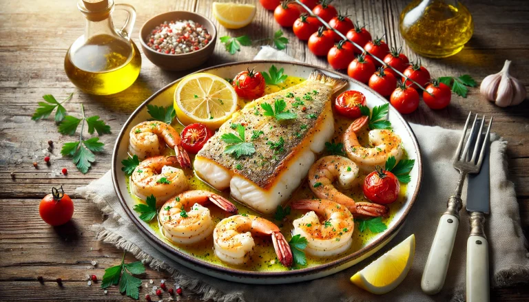 Baked Fish with Shrimp