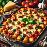 Baked Gnocchi with Ground Turkey and Marinara Sauce Recipe