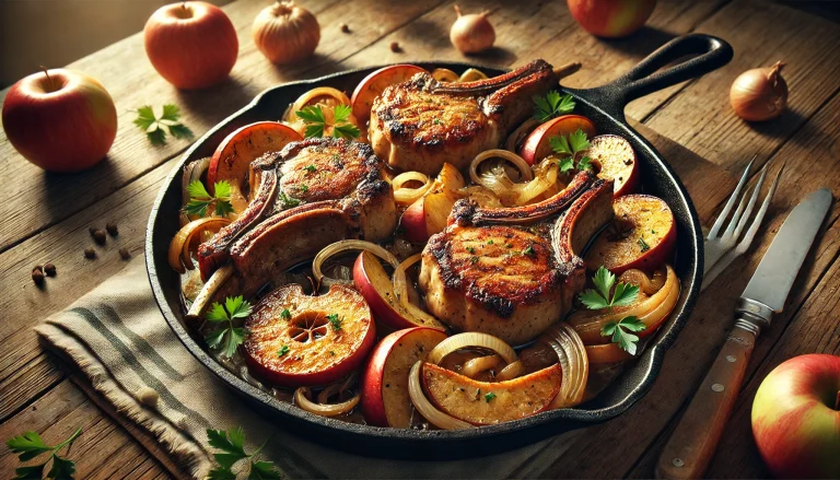 Baked Pork Chops with Apples