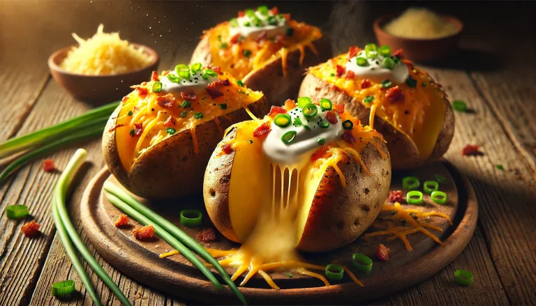 Cheesy Twice-Baked Potatoes Recipe