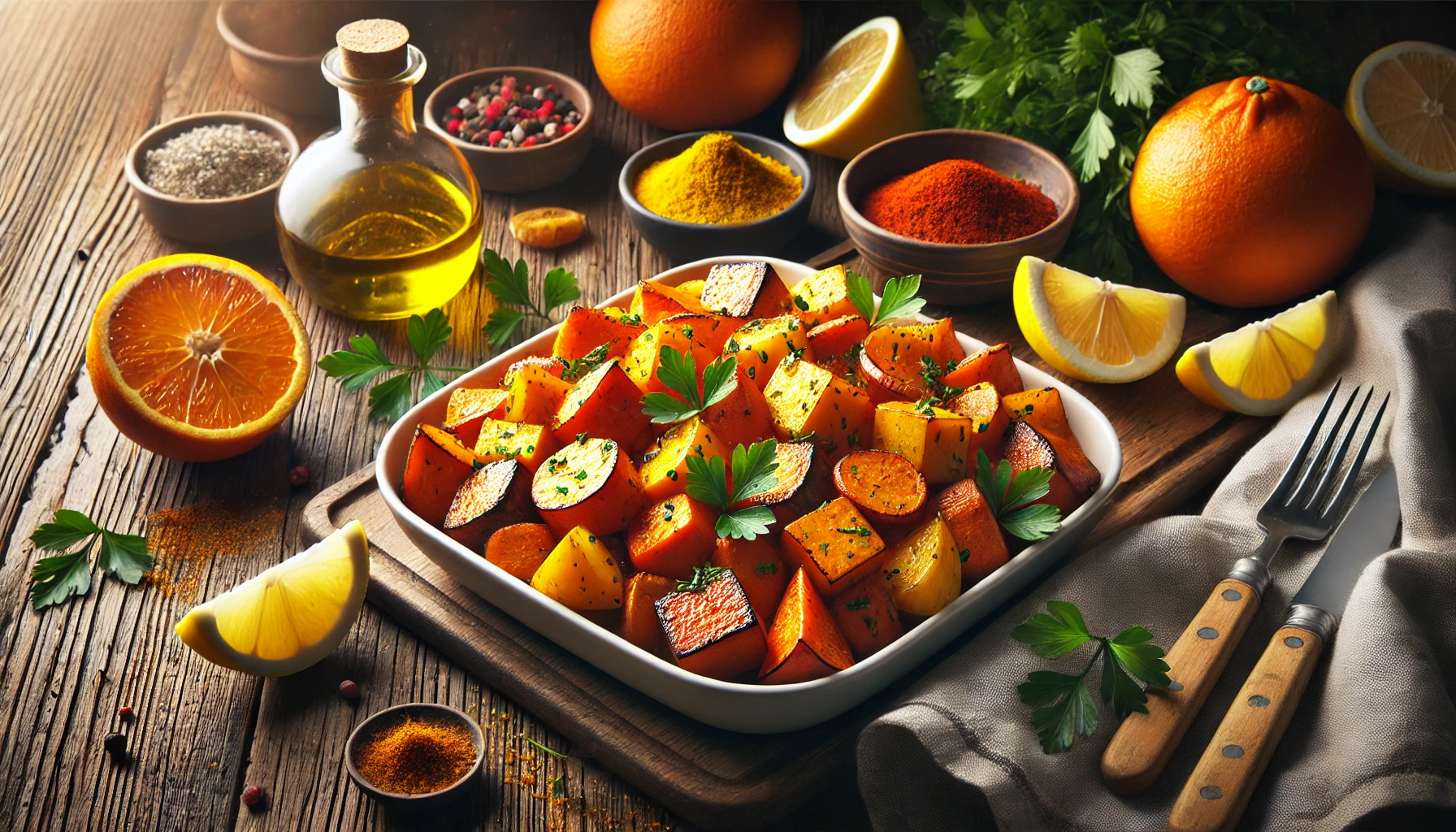 Citrus Roasted Sweet Potato and Rutabaga Easy Recipe