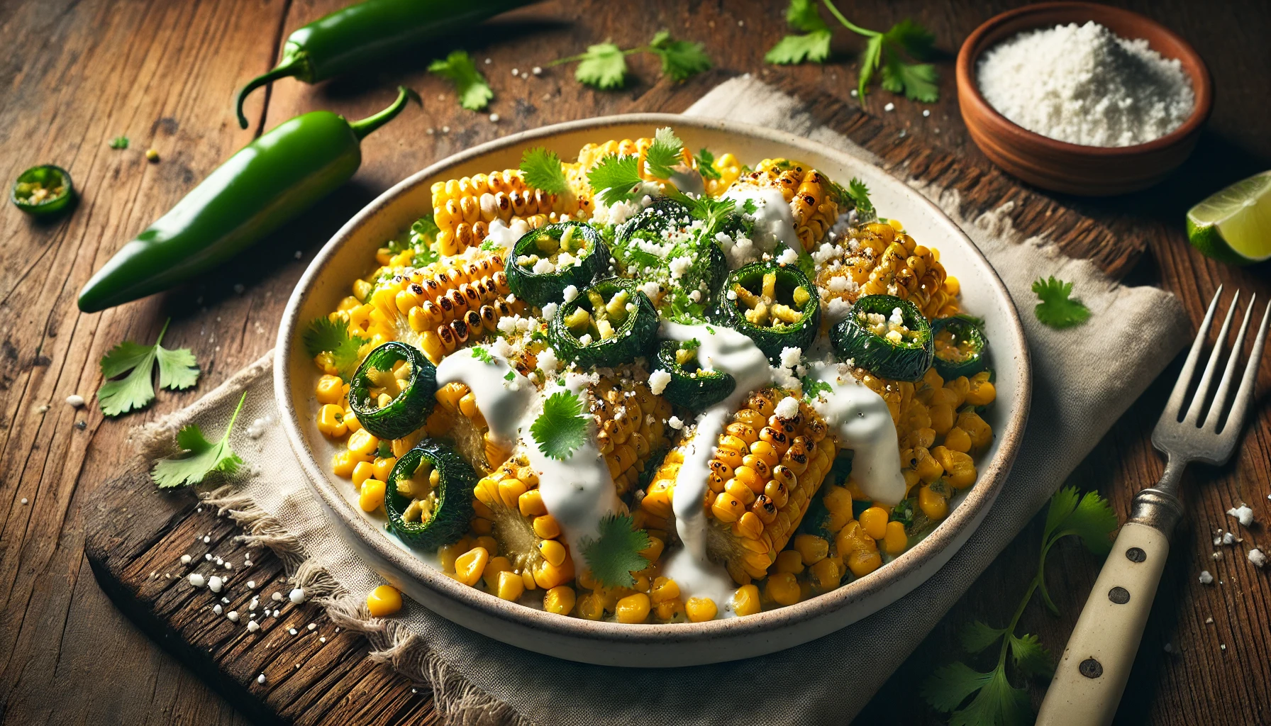Corn with Roasted Chiles
