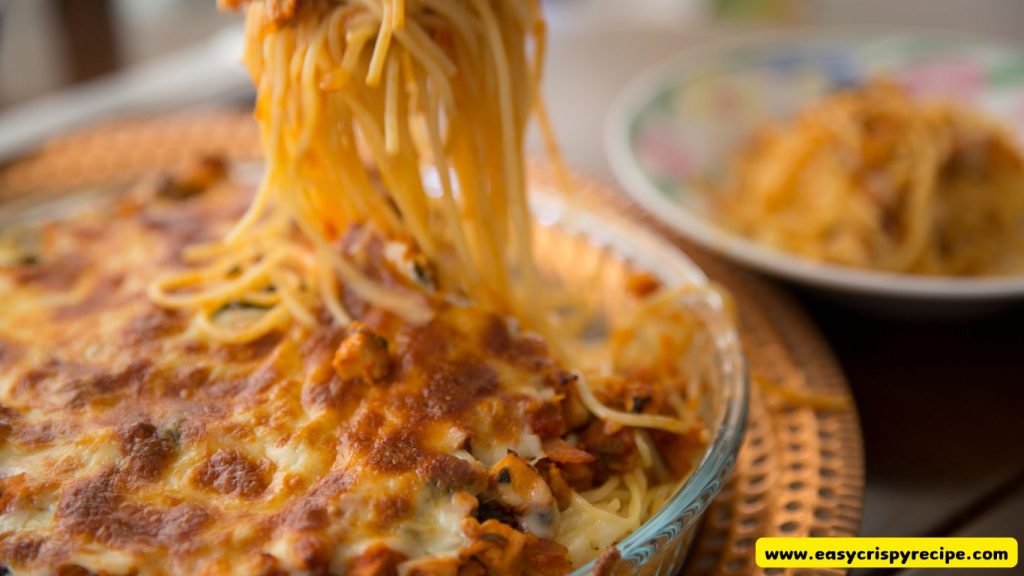 Crawfish Baked Spaghetti: Easy Recipe with Creamy Sauce 1 Crawfish Baked Spaghetti