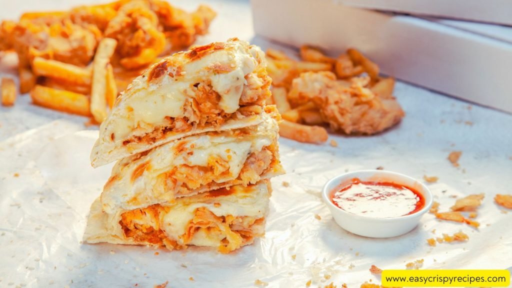 Crispy Air Fried Chicken Calzone