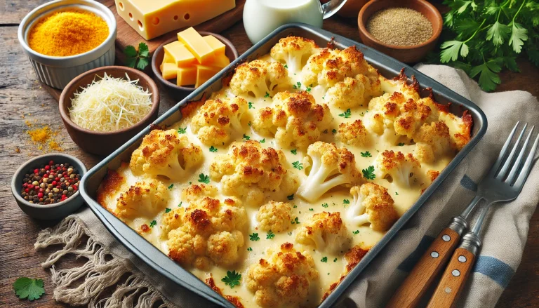 Crispy Baked Cauliflower And Cheese Recipe