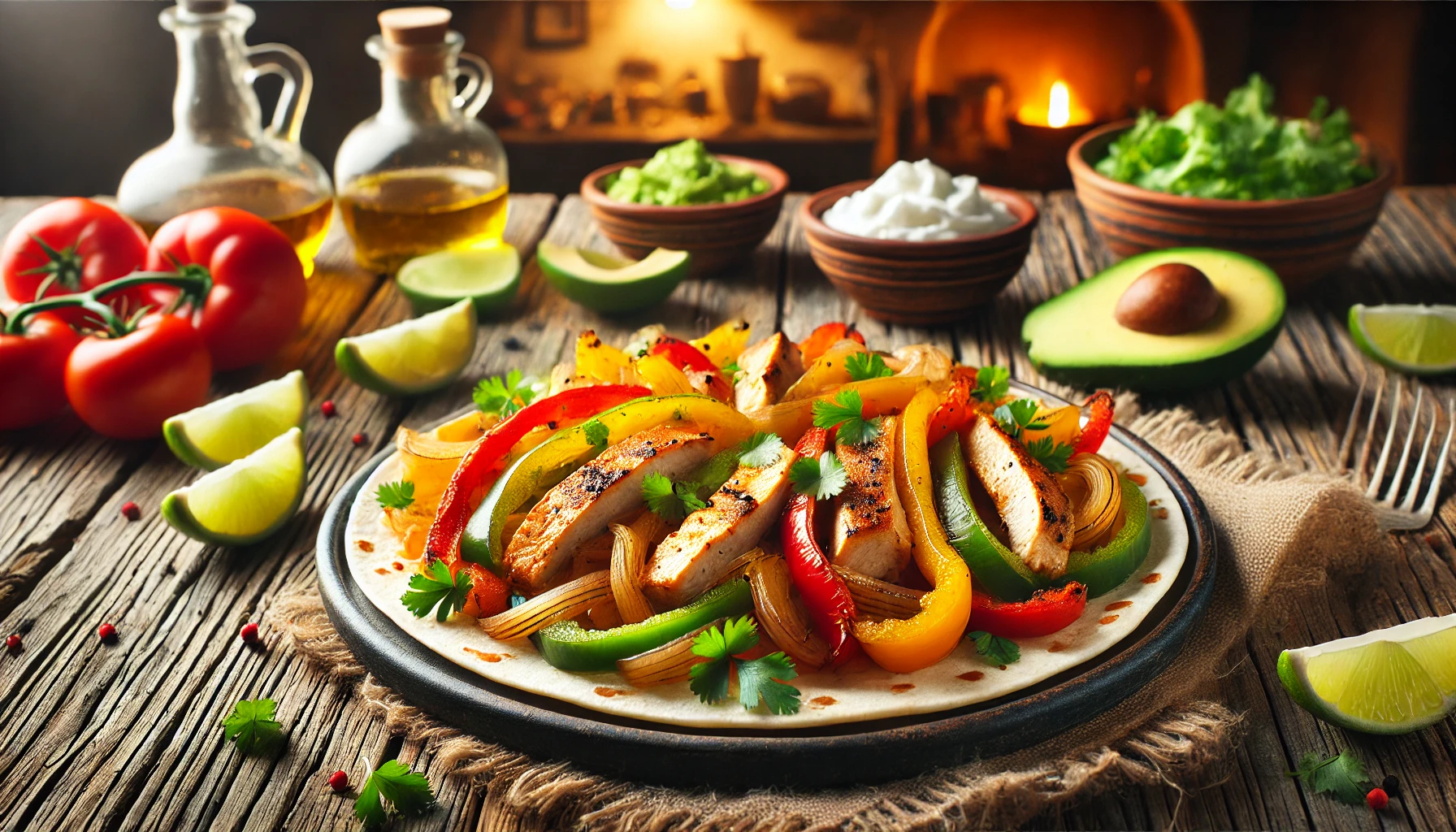 Crispy Baked Chicken Fajitas recipe