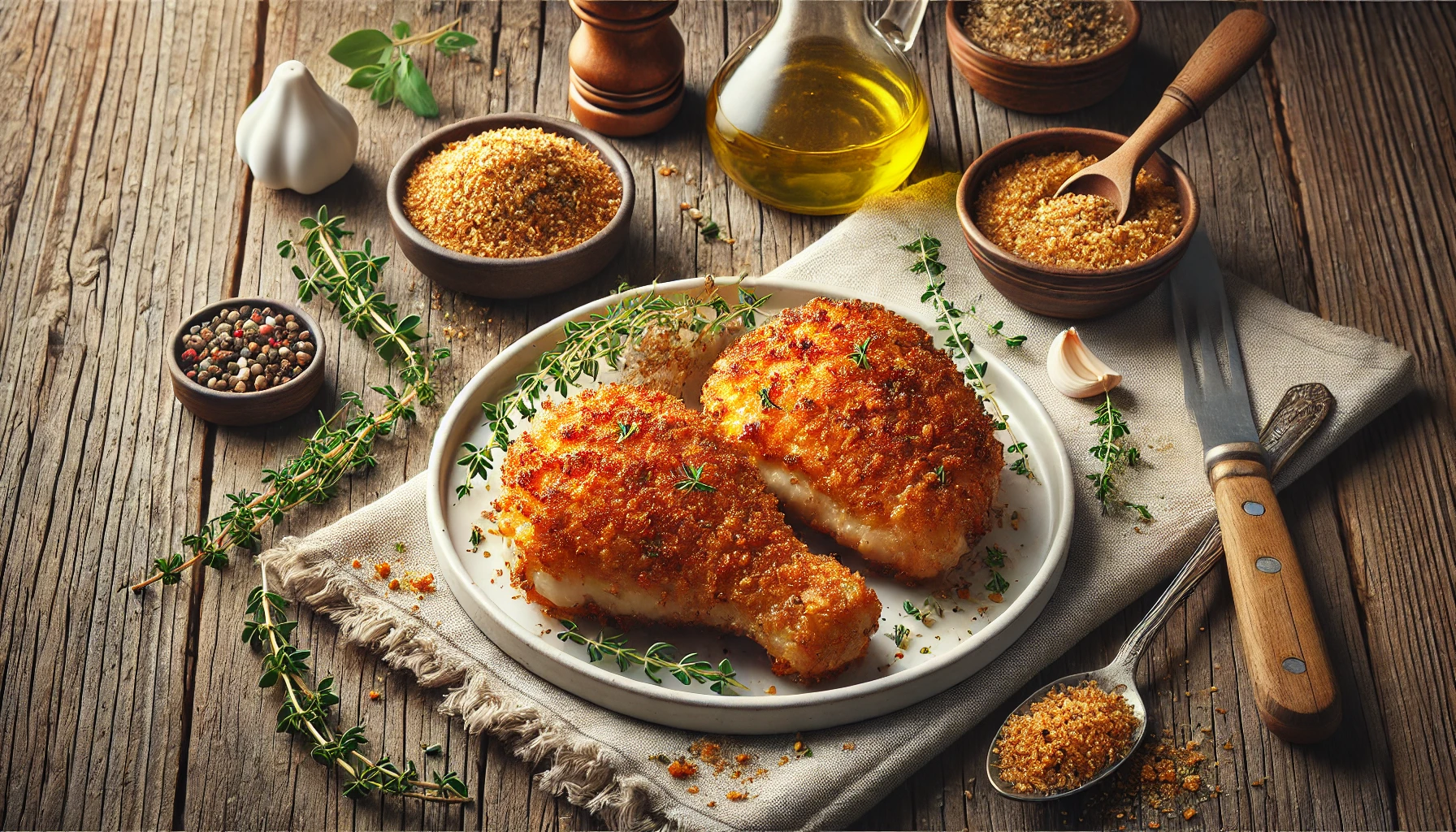 Crispy Baked Panko Chicken Thighs Recipe