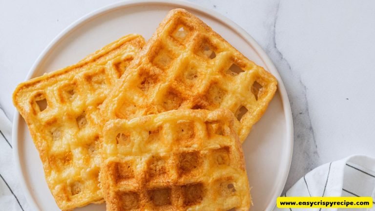 Crispy Cheesy Potato Waffles Recipe