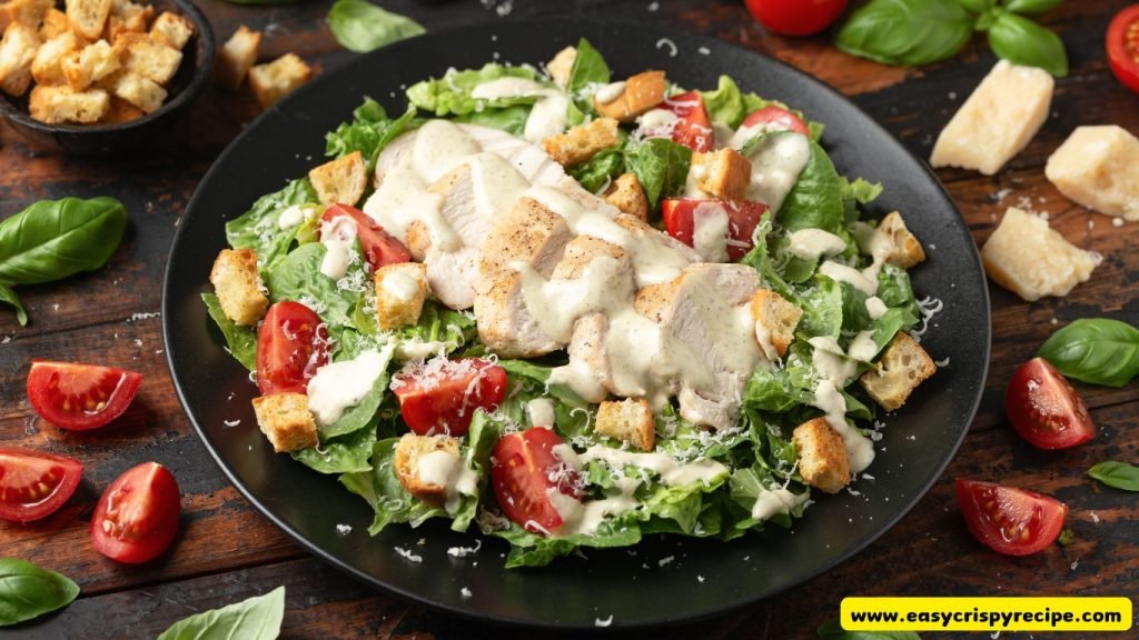 Crispy Chicken Salad with Yummy Honey Mustard Dressing Recipe