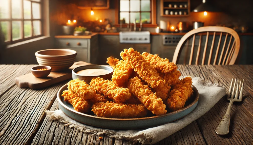 Crispy Fried Buttermilk Chicken Strips: Ingredients & Tips 1 Crispy Fried Buttermilk Chicken Strips recipe