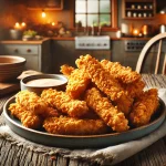 Crispy Fried Buttermilk Chicken Strips recipe