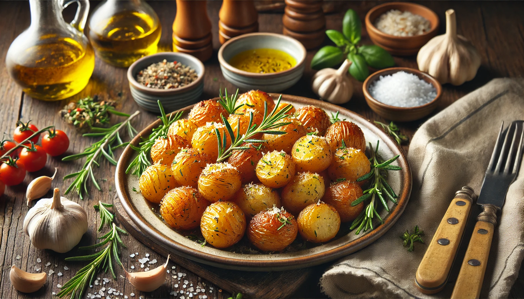 Crispy Italian Style Roasted Baby Potatoes recipe