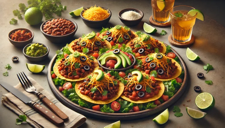 Crispy Oven Beef And Bean Tostadas