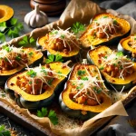 Crispy Roasted Acorn Squash with Parmesan Cheese Recipe