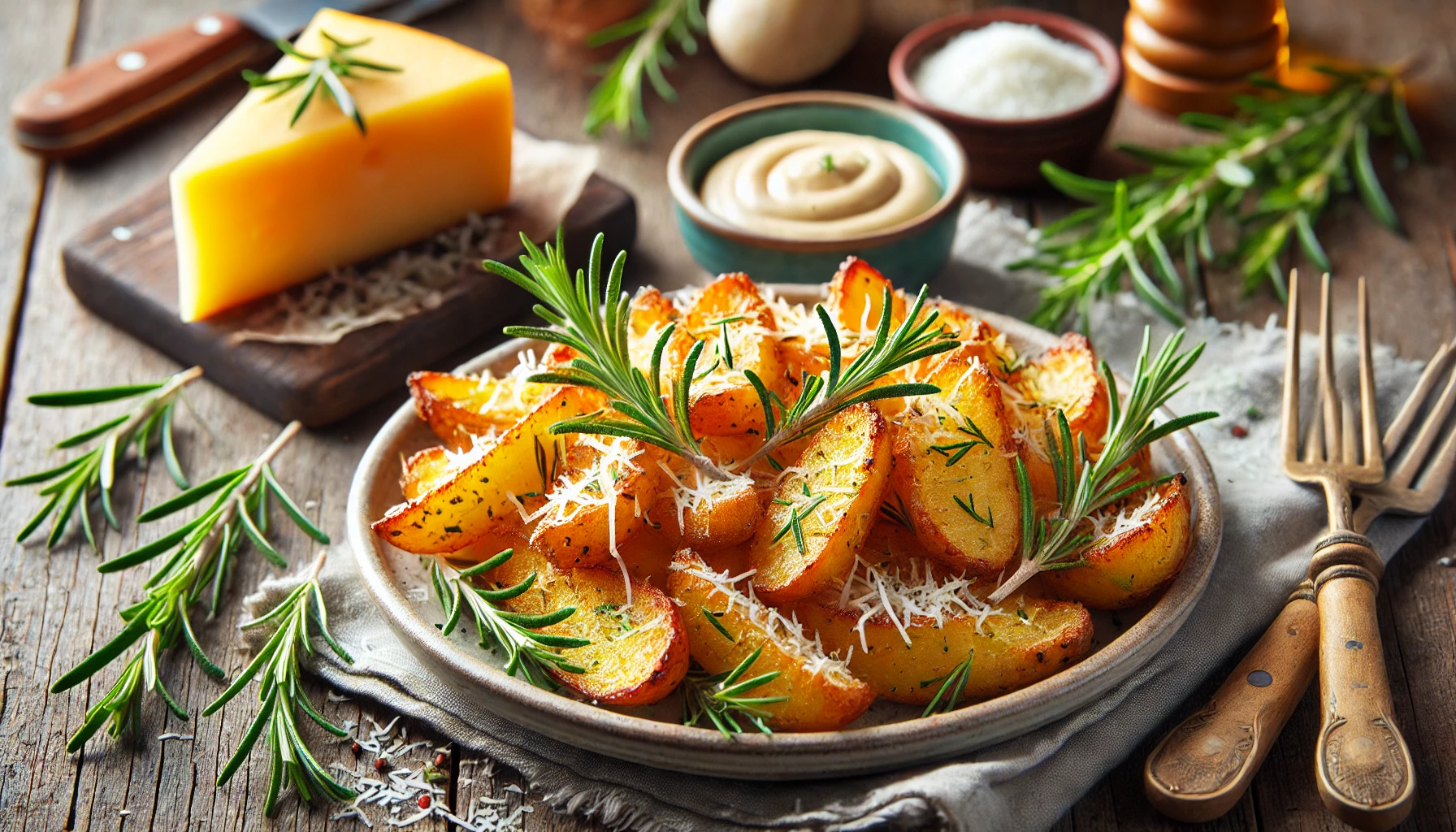 Crispy Roasted Parmesan Rosemary Potatoes