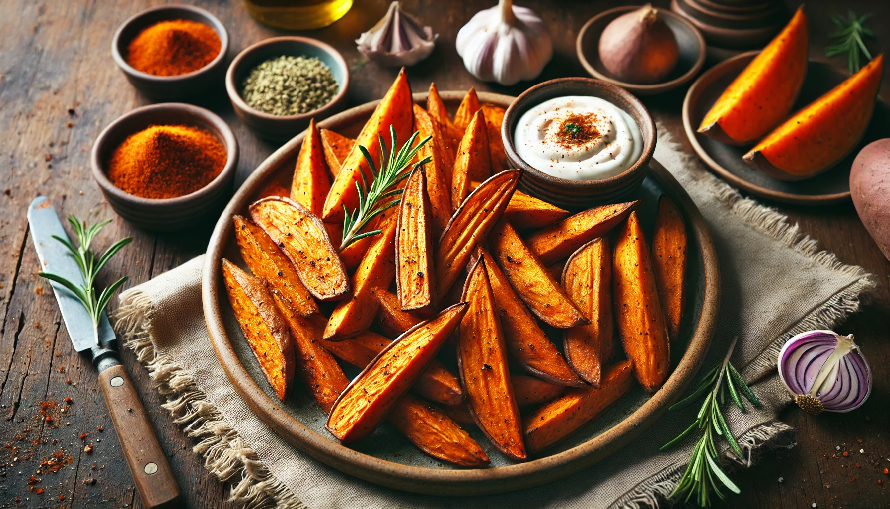 Crispy Sweet Potato Wedges