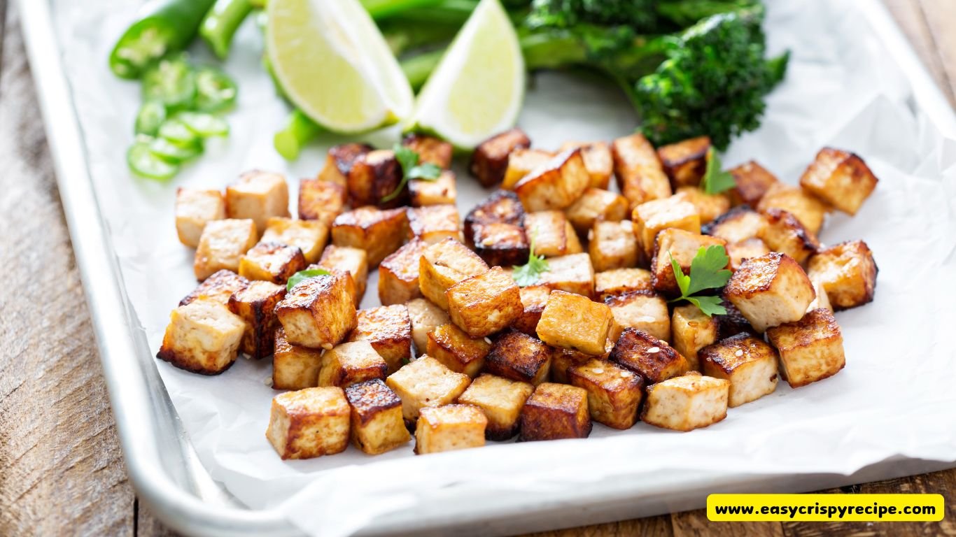 Crispy Vegan Fried Tofu Recipe With Pan-Fried Slices & Tips - Easy