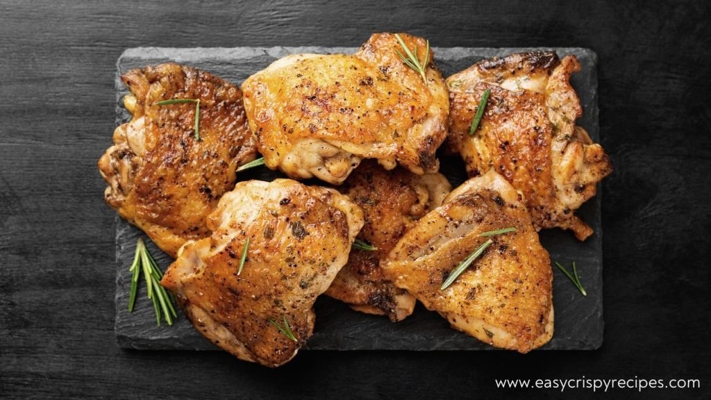 Crunchy Baked Pesto Chicken Thighs