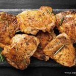 Crunchy Baked Pesto Chicken Thighs