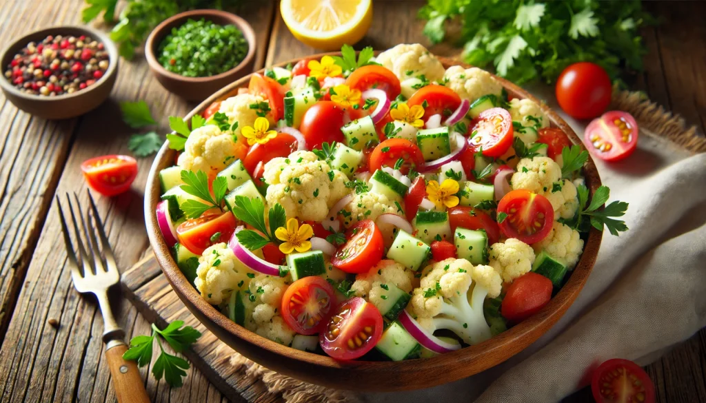 Crunchy Cauliflower and Tomato Salad: Easy Recipe & Tips 1 Crunchy Cauliflower and Tomato Salad