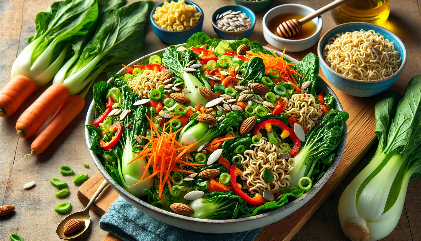 Crunchy Ramen Bok Choy Salad Recipe