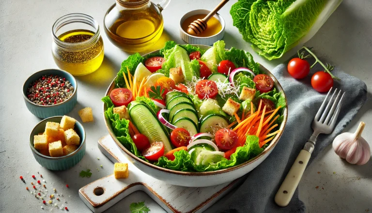 Crunchy Romaine Salad Recipe