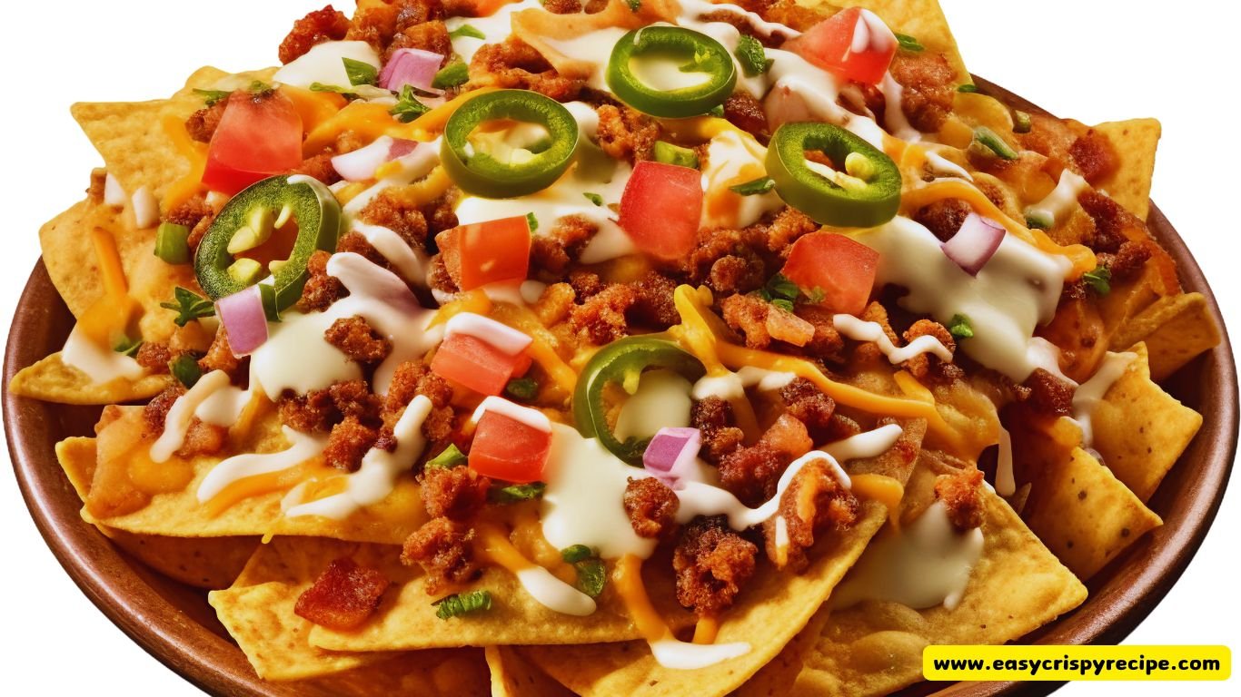 Delicious Chicken Nachos With Refried Beans Recipe