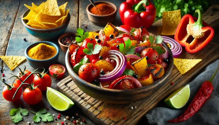 Delicious Roasted Veggie Salsa Recipe