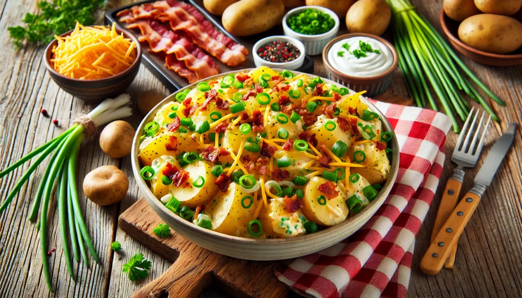 Easy Baked Potato Salad Recipe (Creamy & Loaded) 1 Easy Baked Potato Salad Recipe