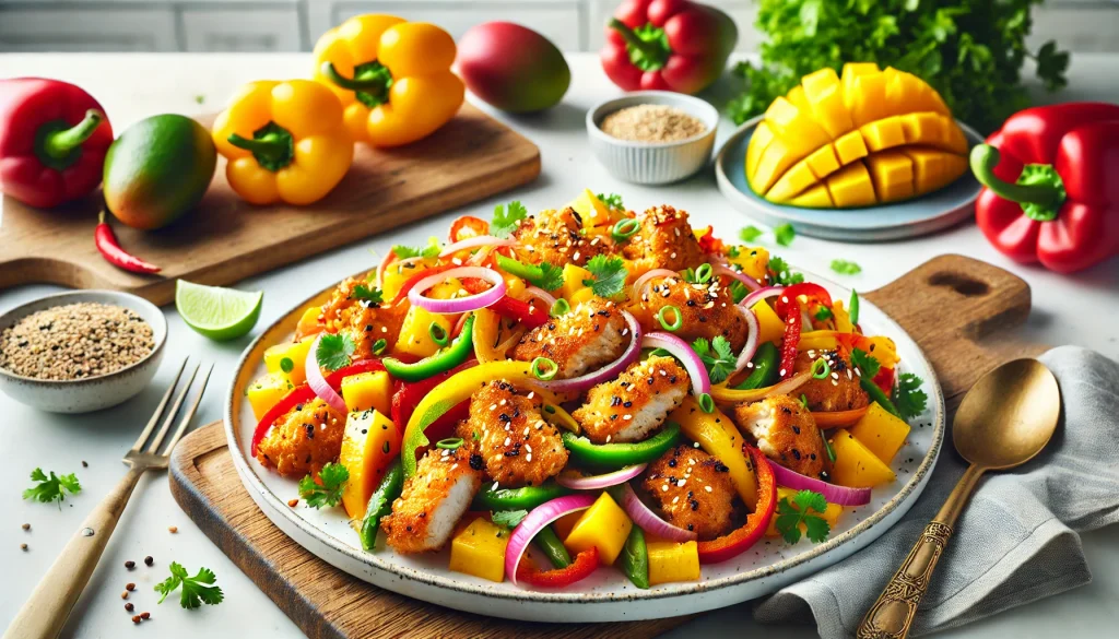 Easy Crispy Stir Fried Mango Chicken Recipe