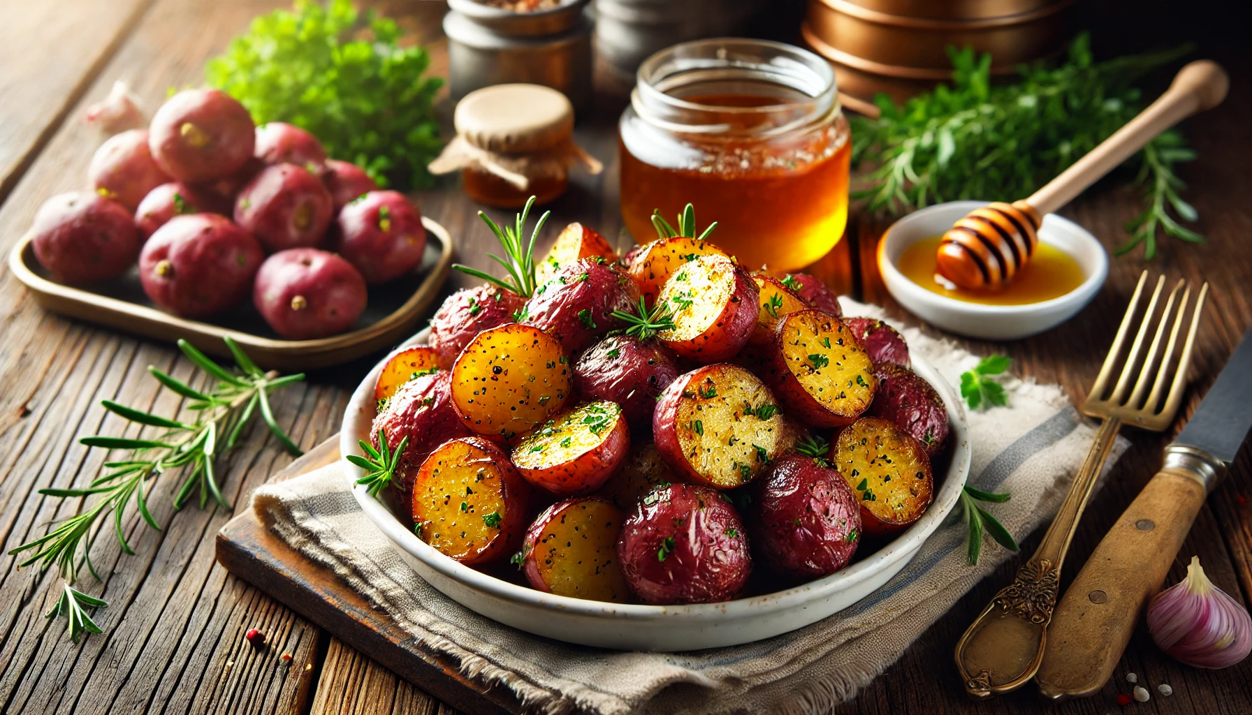 Easy Honey Roasted Red Potatoes Recipe