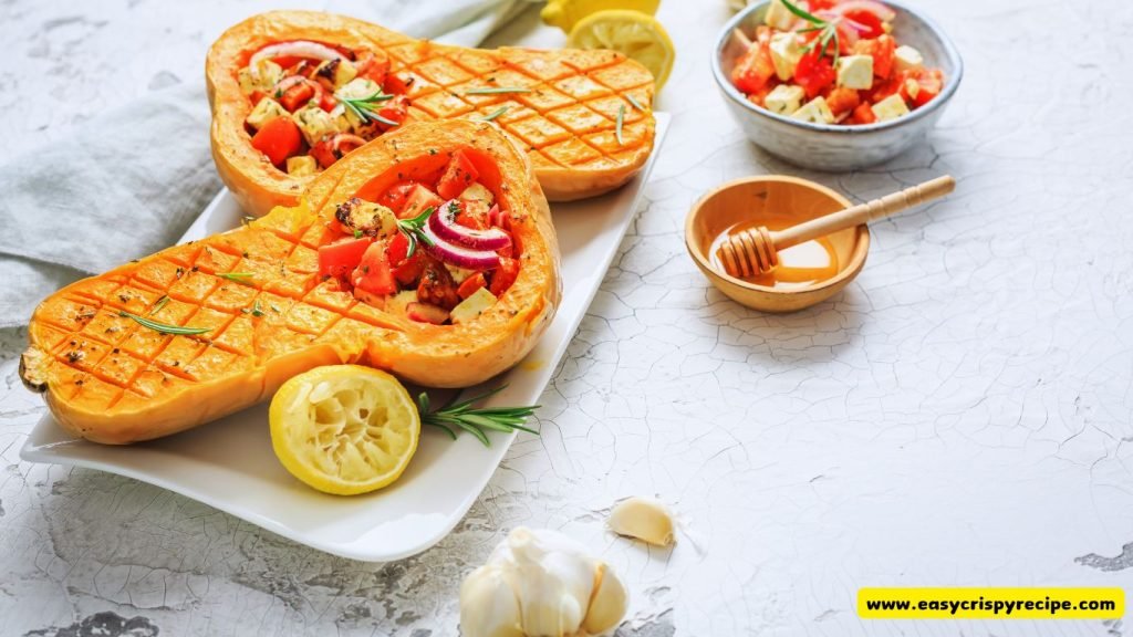 Garlic Feta Roasted Butternut Squash With Chicken - Easy & Healthy 1 Garlic Feta Roasted Butternut Squash With Chicken