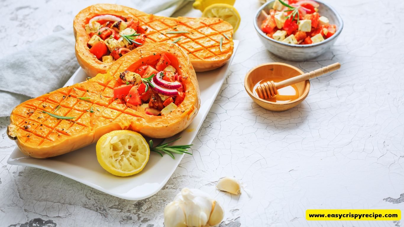 Garlic Feta Roasted Butternut Squash With Chicken