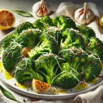 Garlic Roasted Broccoli With Parmesan Cheese