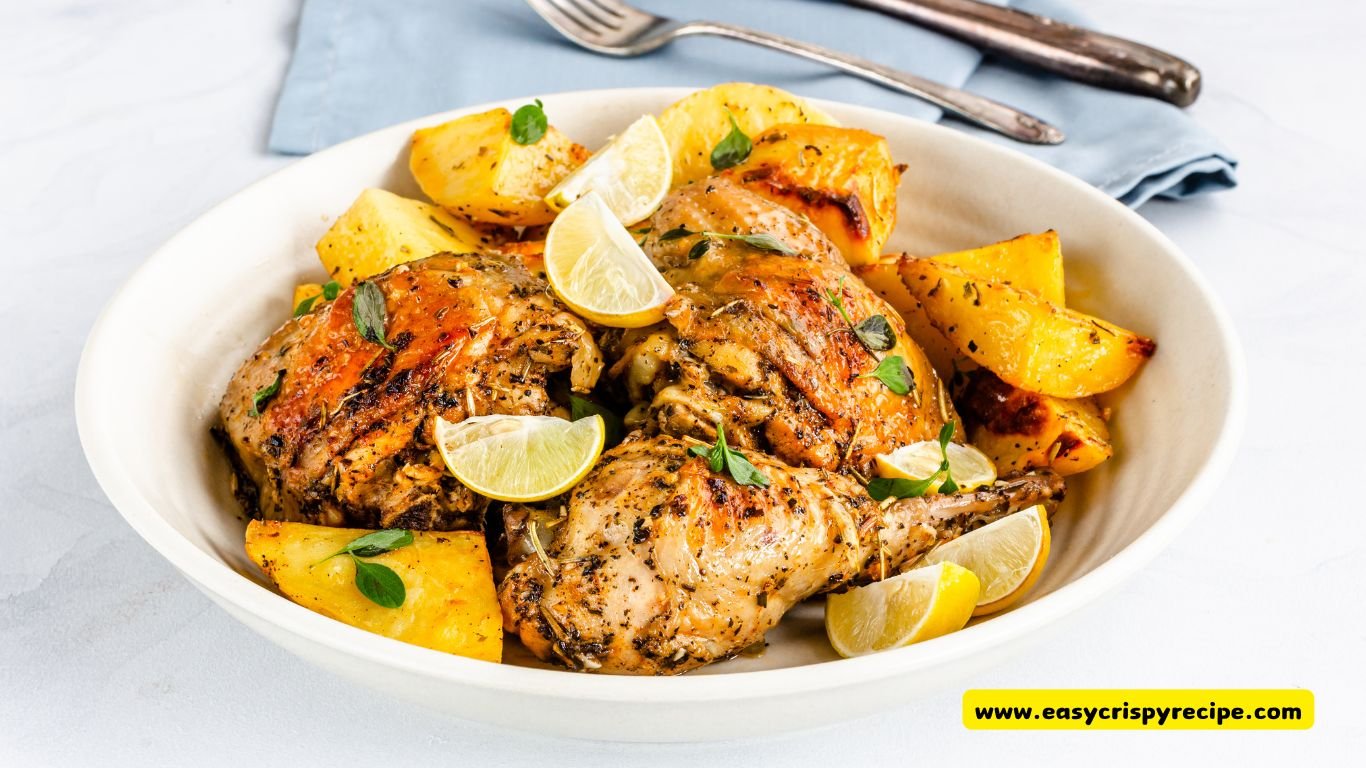 Garlic and Rosemary Lemon Roasted Chicken