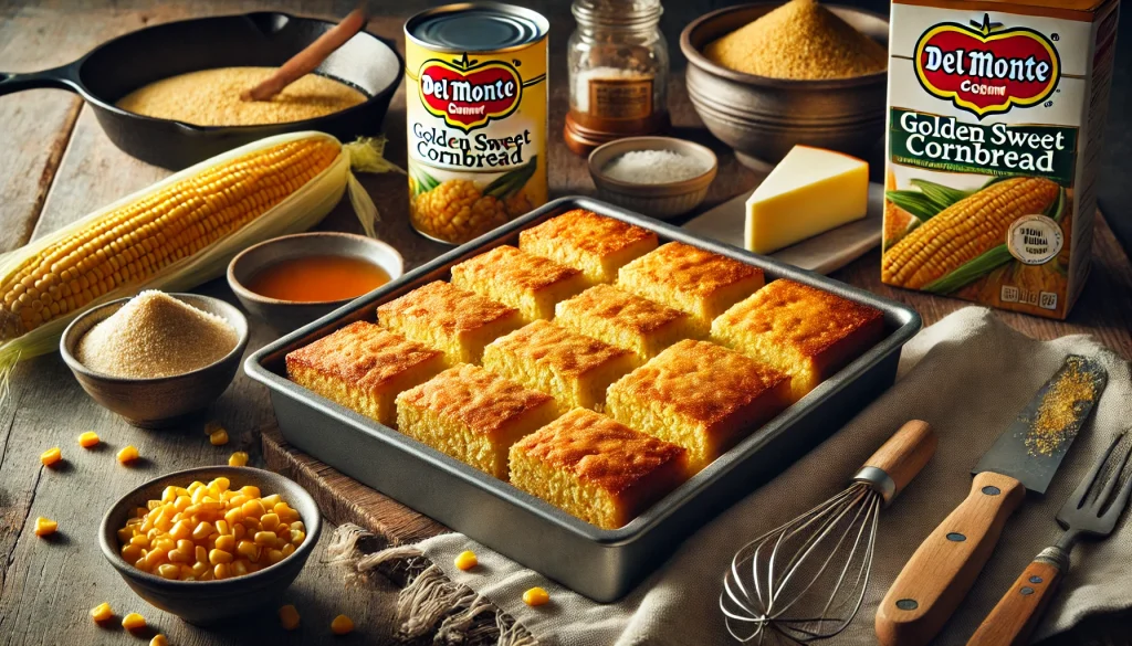 Golden Sweet Cornbread from Del Monte: Easy Recipe and Tips 1 Golden Sweet Cornbread from Del Monte Recipe