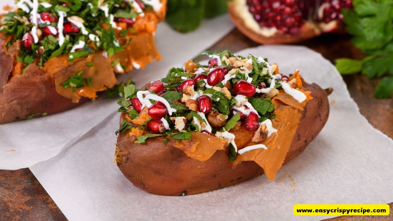 Green Chicken Enchilada Stuffed Baked Potato