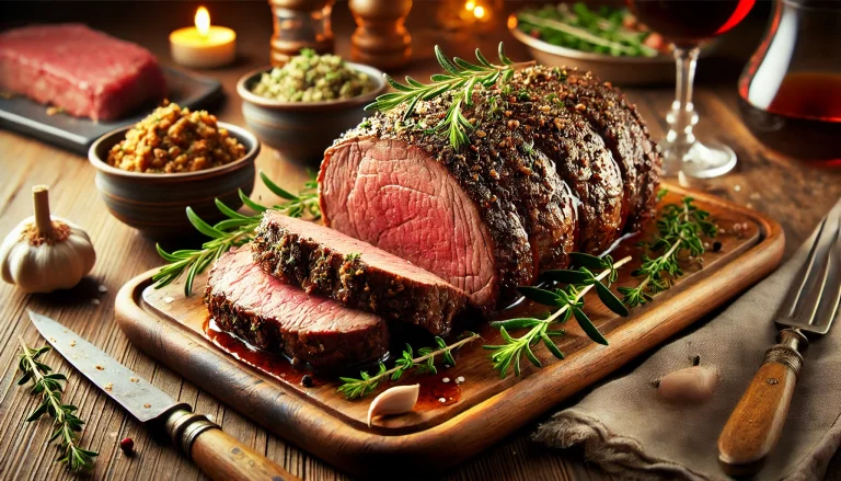 Herbed And Spiced Roasted Beef Tenderloin recipe
