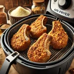 Keto Pecan Crusted Pork Chops In The Air Fryer