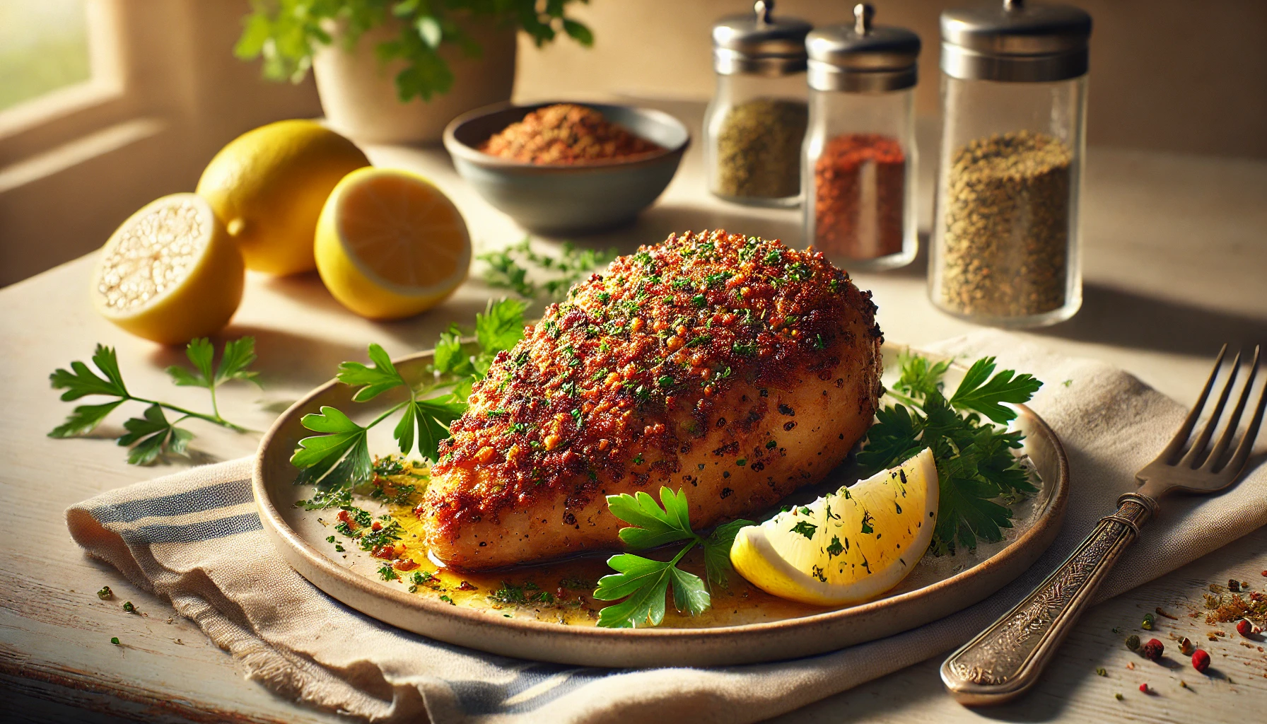 Mediterranean Crusted Chicken Recipe