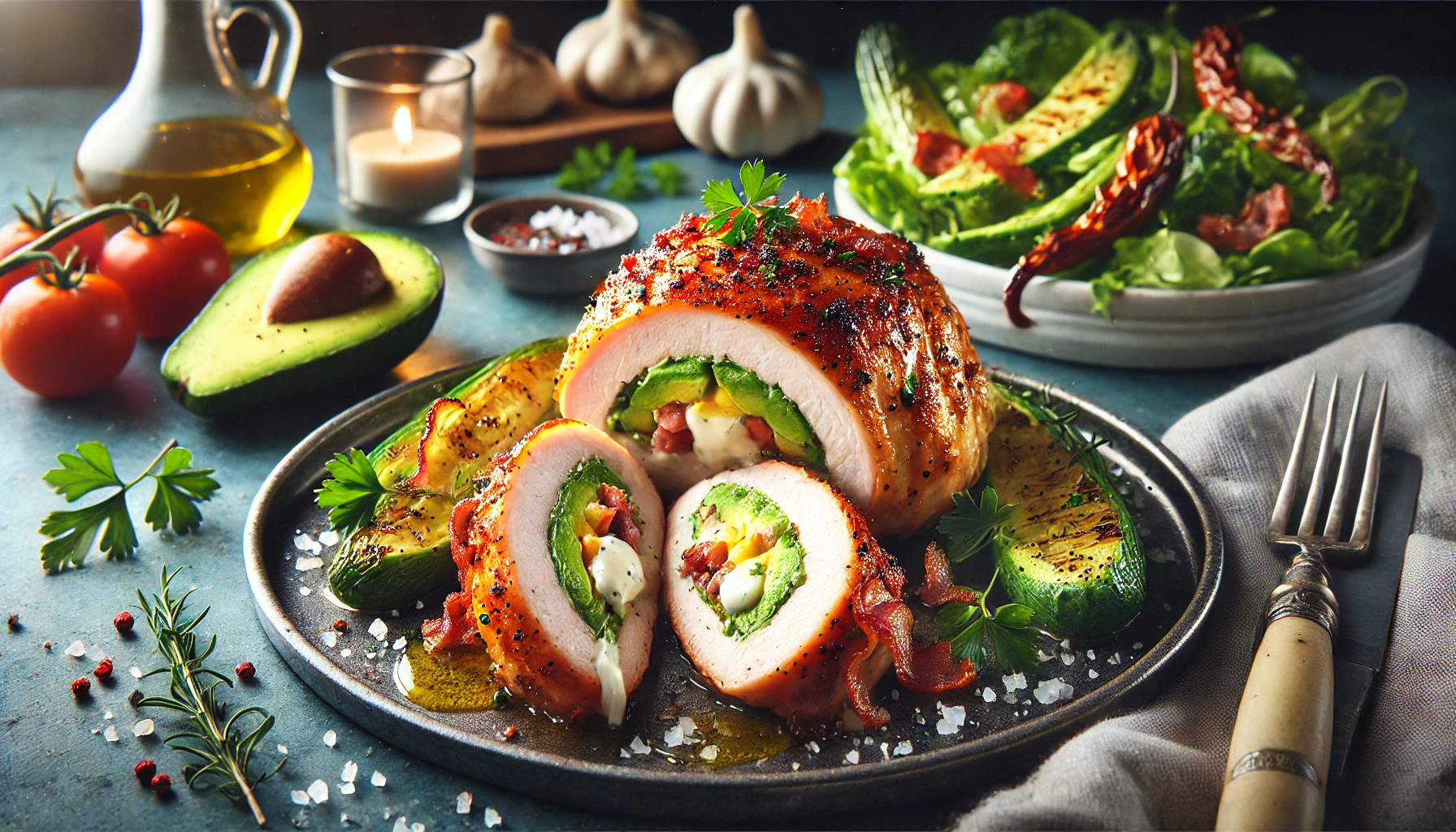 Oven Roasted Chicken Breasts Stuffed