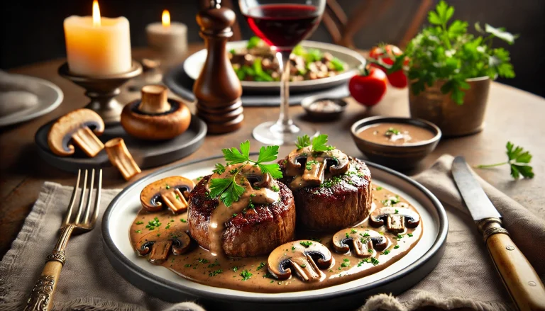 Pan Fried Filets with Mushroom Sauce - Easy Gourmet Recipe
