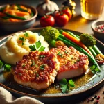 Pan Seared Marinated Pork Cutlets With A Parmesan Garlic Crust Recipe