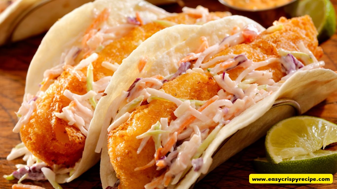 Panko Fried Salmon Fish Tacos