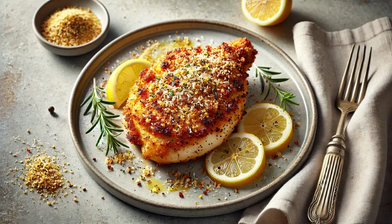Parmesan Crusted Lemon Pepper Chicken