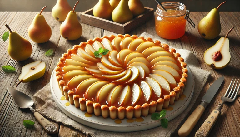 Pear Tart With Shortbread Crust Recipe